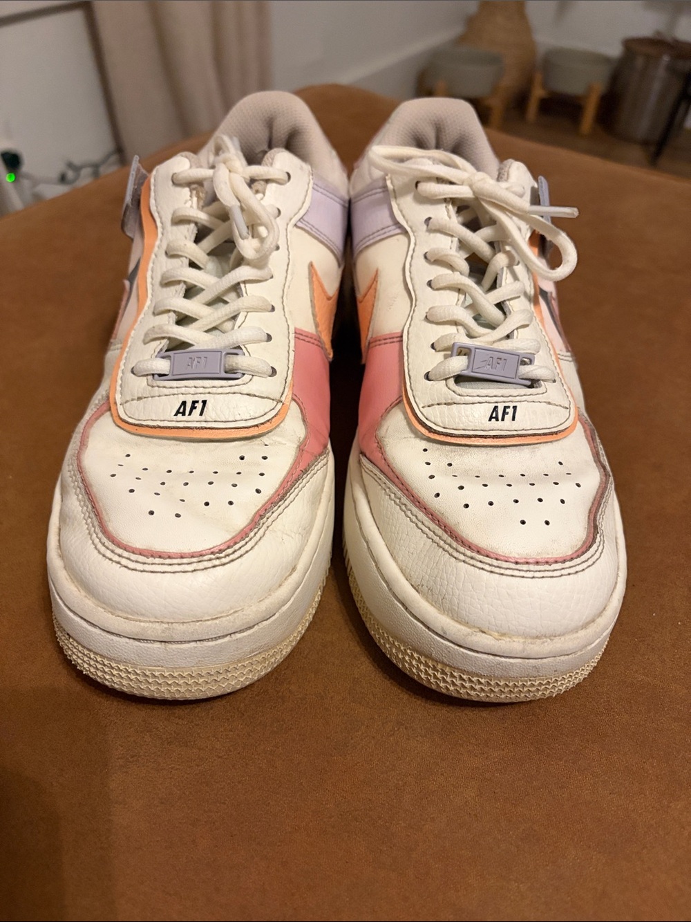 Nike Air Force 1 Shadow Orange Chalk Pink Glaze Pastel Sneakers Women’s 8